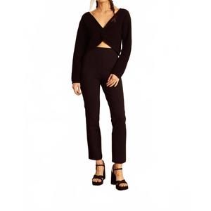 NEW CABALLERO indie cropped sweater in black